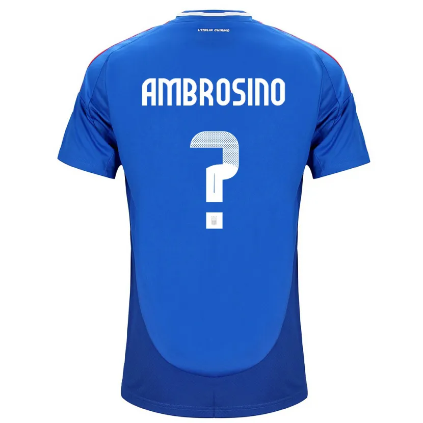 Danxen Dámské Itálie Giuseppe Ambrosino #0 Modrý Domů Hráčské Dresy 24-26 Dres