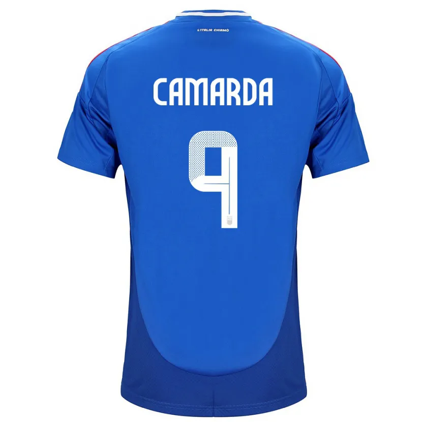 Danxen Dámské Itálie Francesco Camarda #9 Modrý Domů Hráčské Dresy 24-26 Dres