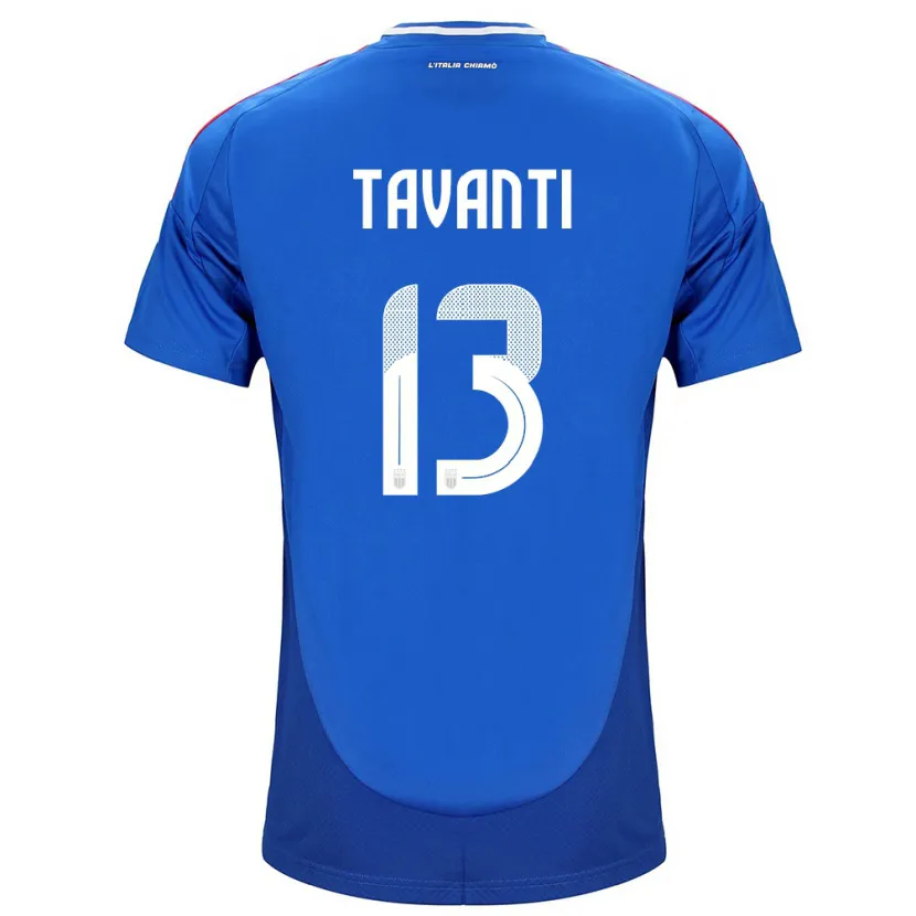 Danxen Dámské Itálie Samuele Tavanti #13 Modrý Domů Hráčské Dresy 24-26 Dres