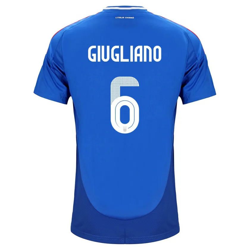 Danxen Dámské Itálie Manuela Giugliano #6 Modrý Domů Hráčské Dresy 24-26 Dres