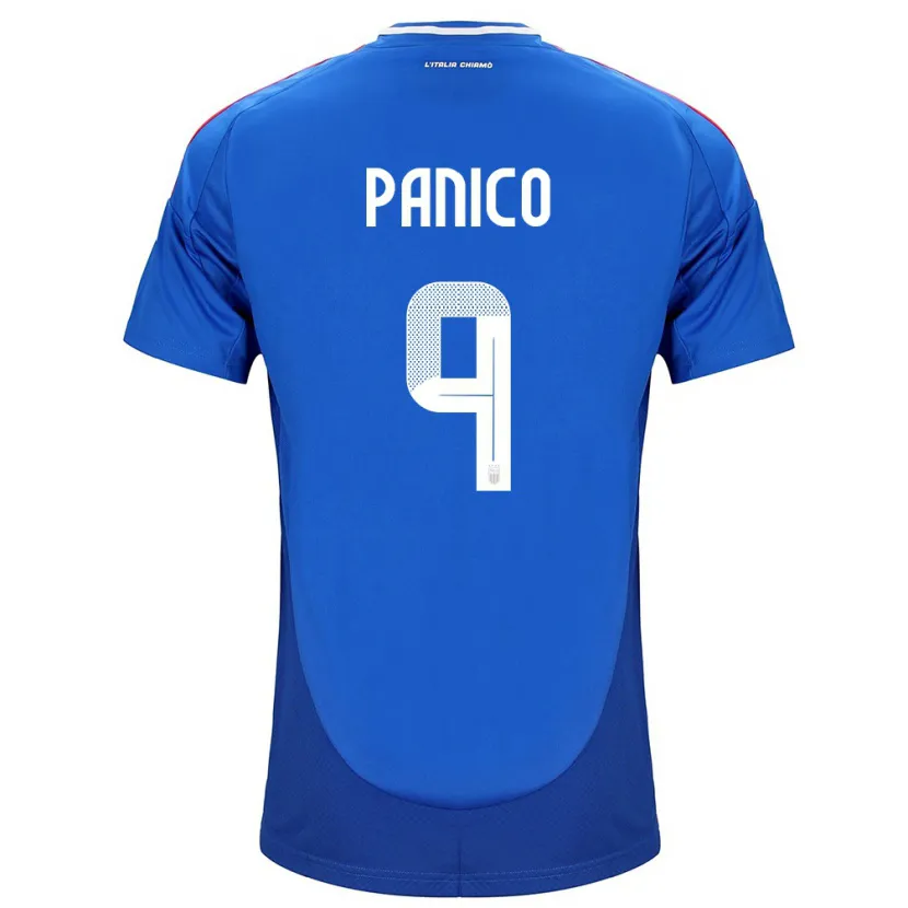 Danxen Dámské Itálie Patrizia Panico #9 Modrý Domů Hráčské Dresy 24-26 Dres