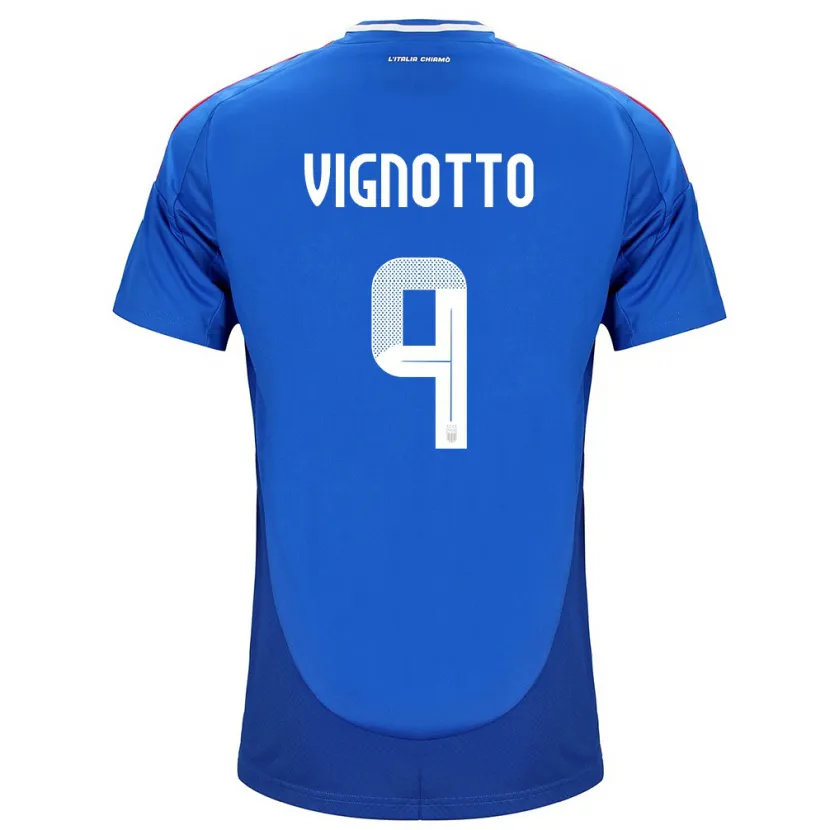 Danxen Dámské Itálie Elisabetta Vignotto #9 Modrý Domů Hráčské Dresy 24-26 Dres