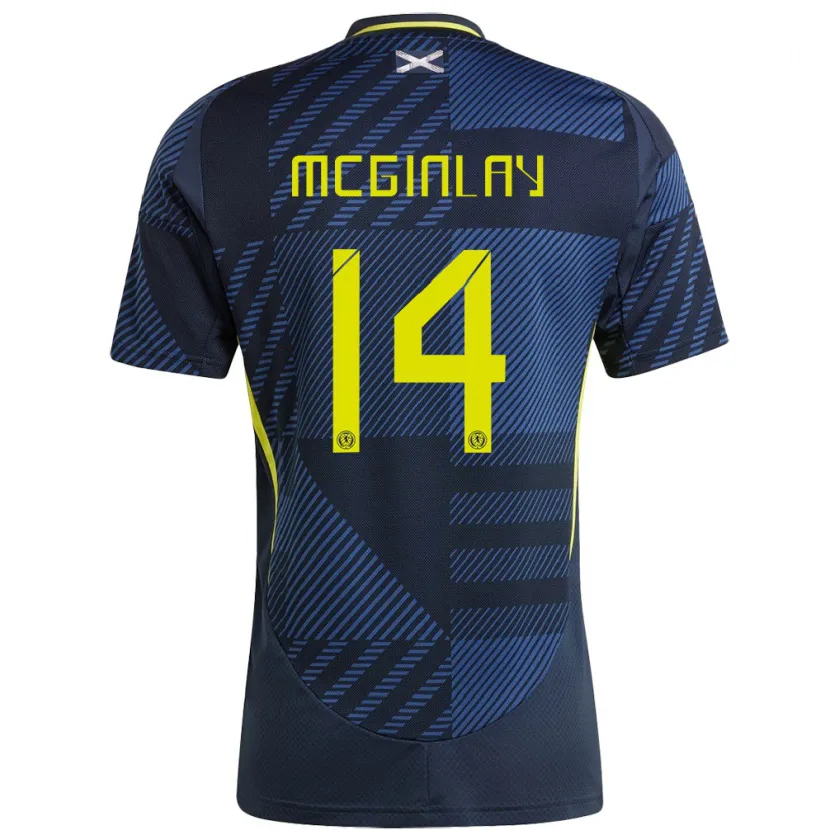Danxen Dámské Skotsko Aiden Mcginlay #14 Tmavě Modrá Domů Hráčské Dresy 24-26 Dres