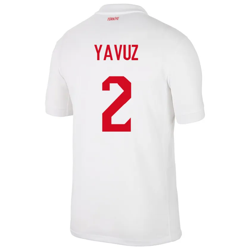 Danxen Dámské Turecko Batuhan Yavuz #2 Bílý Domů Hráčské Dresy 24-26 Dres