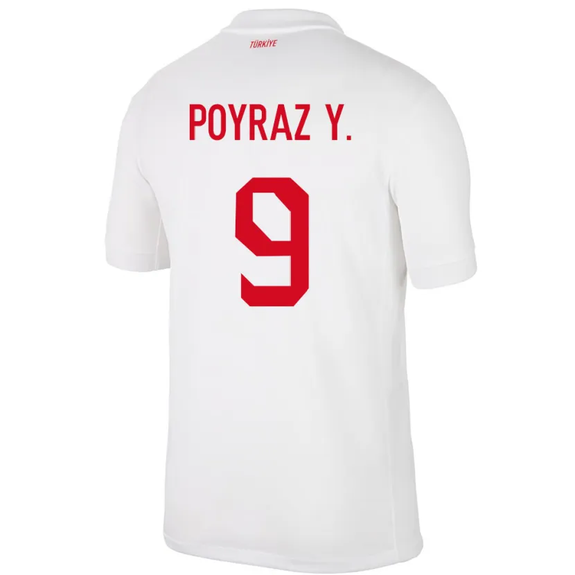 Danxen Dámské Turecko Poyraz Yıldırım #9 Bílý Domů Hráčské Dresy 24-26 Dres
