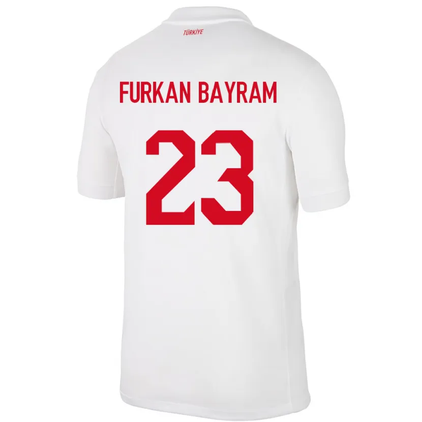 Danxen Dámské Turecko Mert Furkan Bayram #23 Bílý Domů Hráčské Dresy 24-26 Dres