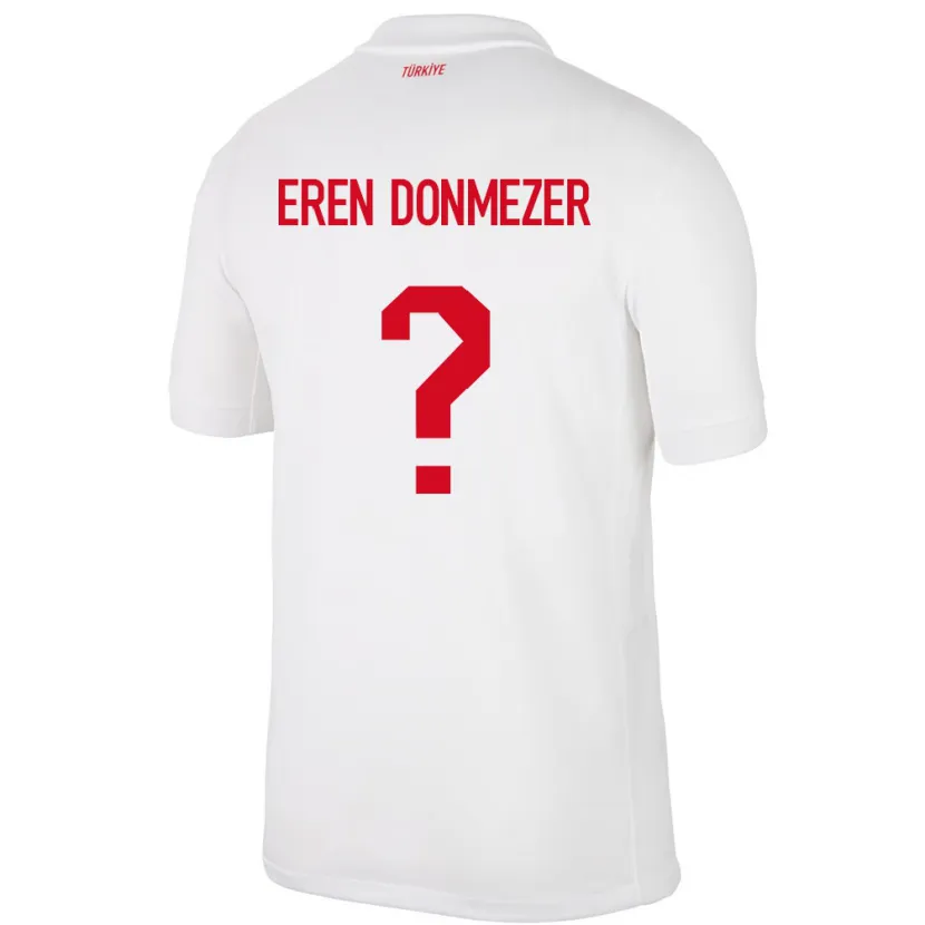 Danxen Dámské Turecko Deniz Eren Dönmezer #0 Bílý Domů Hráčské Dresy 24-26 Dres