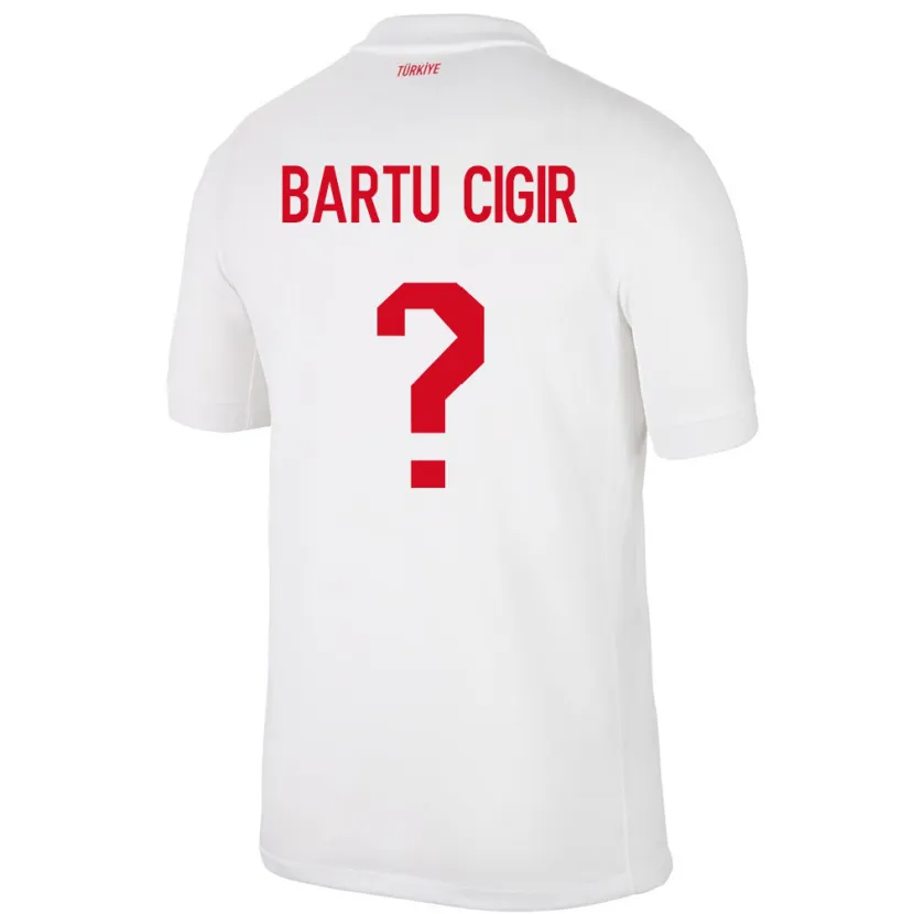 Danxen Dámské Turecko Can Bartu Çığır #0 Bílý Domů Hráčské Dresy 24-26 Dres