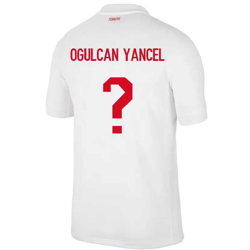 Danxen Dámské Turecko Necati Oğulcan Yançel #0 Bílý Domů Hráčské Dresy 24-26 Dres