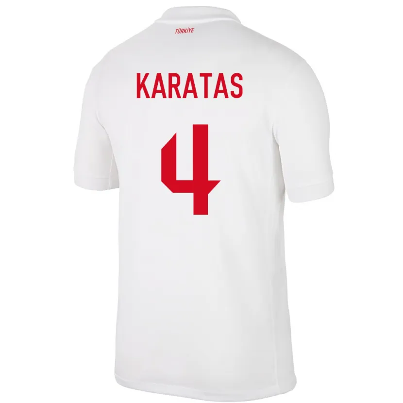 Danxen Dámské Turecko Eda Karataş #4 Bílý Domů Hráčské Dresy 24-26 Dres