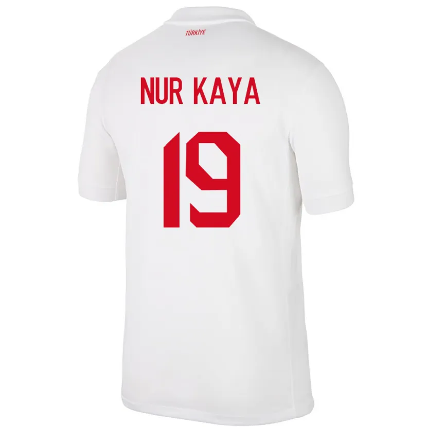 Danxen Dámské Turecko Cansu Nur Kaya #19 Bílý Domů Hráčské Dresy 24-26 Dres