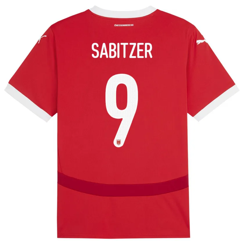 Danxen Dámské Rakousko Marcel Sabitzer #9 Červené Domů Hráčské Dresy 24-26 Dres