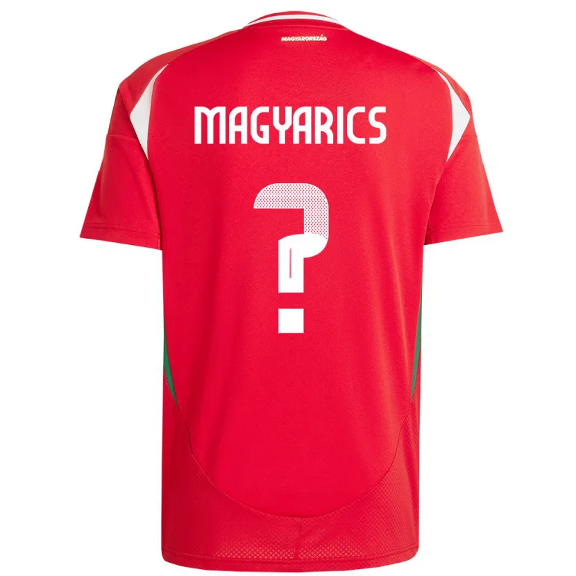Danxen Dámské Maďarsko Erik Magyarics #0 Červené Domů Hráčské Dresy 24-26 Dres