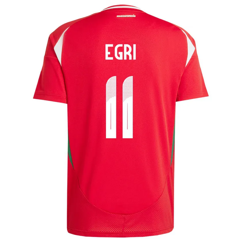 Danxen Dámské Maďarsko Imre Egri #11 Červené Domů Hráčské Dresy 24-26 Dres