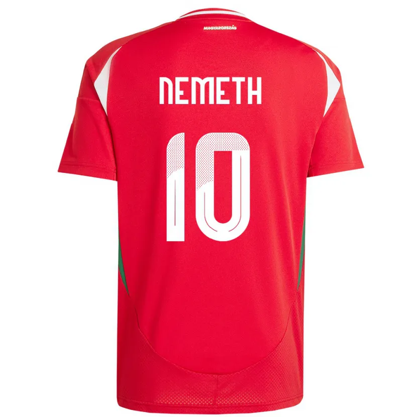 Danxen Dámské Maďarsko Hunor Németh #10 Červené Domů Hráčské Dresy 24-26 Dres