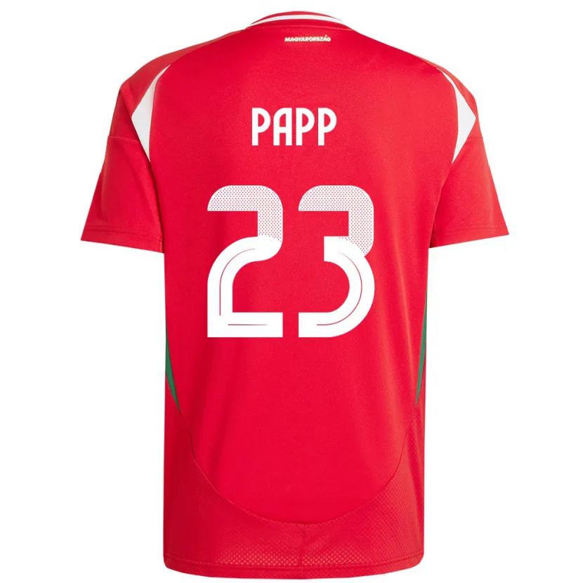 Danxen Dámské Maďarsko Luca Papp #23 Červené Domů Hráčské Dresy 24-26 Dres