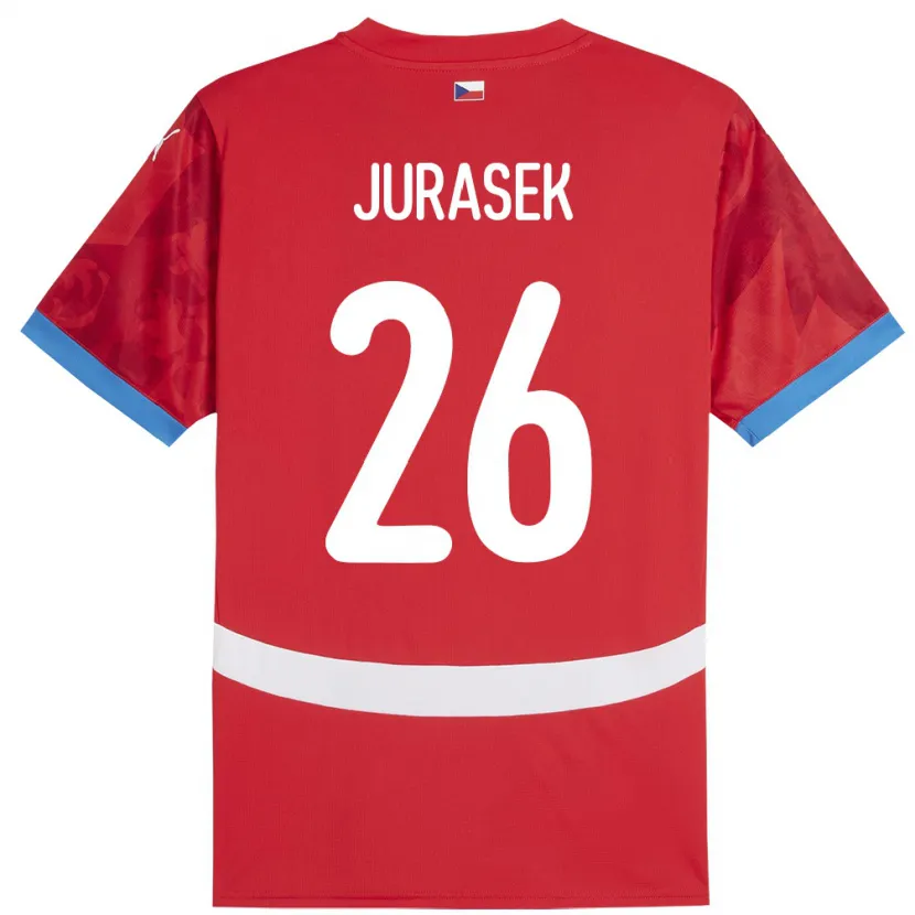Danxen Dámské Česko Matej Jurasek #26 Červené Domů Hráčské Dresy 24-26 Dres