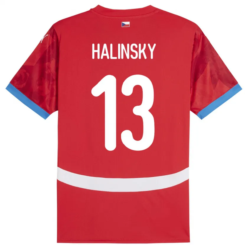 Danxen Dámské Česko Denis Halinsky #13 Červené Domů Hráčské Dresy 24-26 Dres