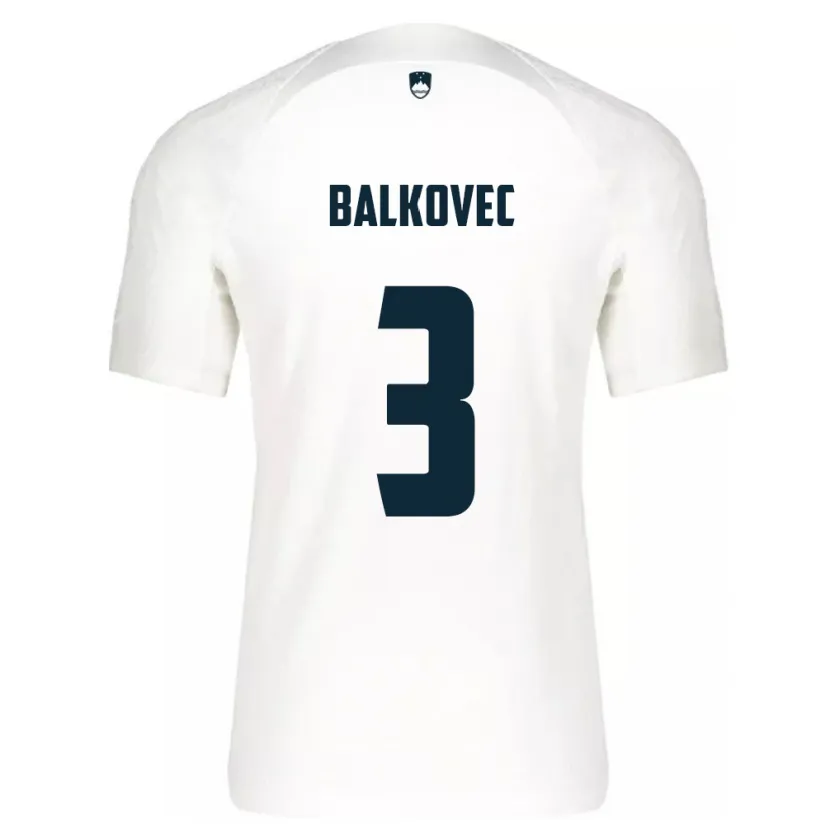 Danxen Dámské Slovinsko Jure Balkovec #3 Bílý Domů Hráčské Dresy 24-26 Dres