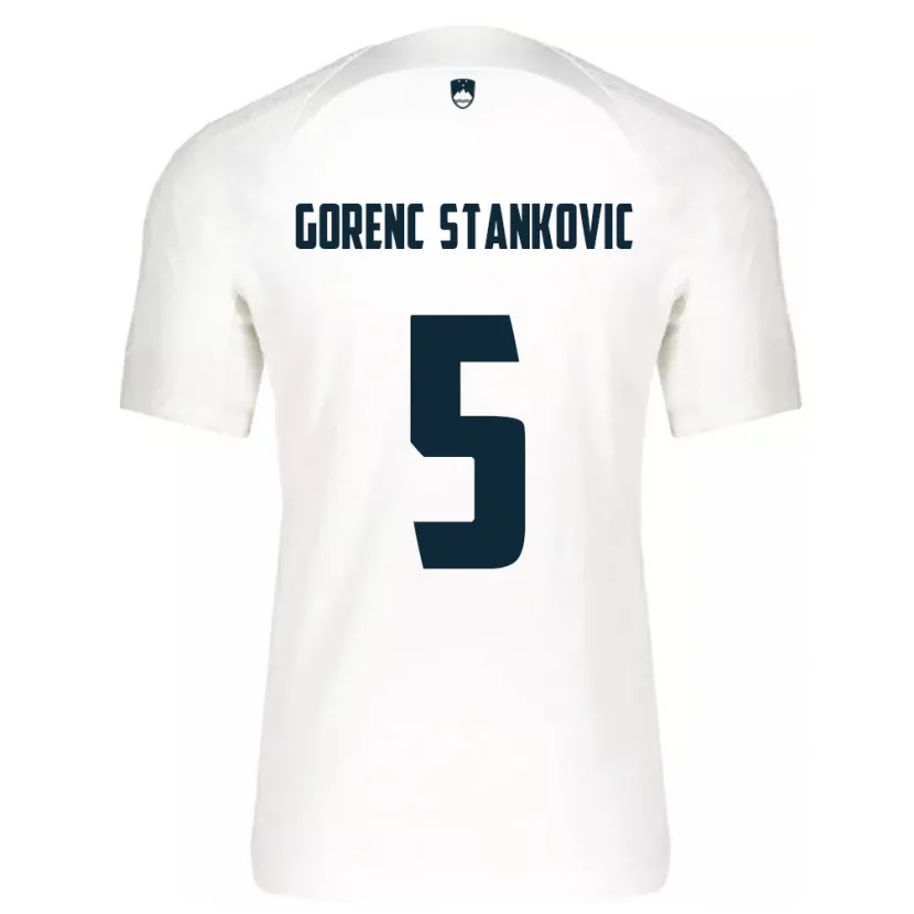 Danxen Dámské Slovinsko Jon Gorenc Stankovic #5 Bílý Domů Hráčské Dresy 24-26 Dres