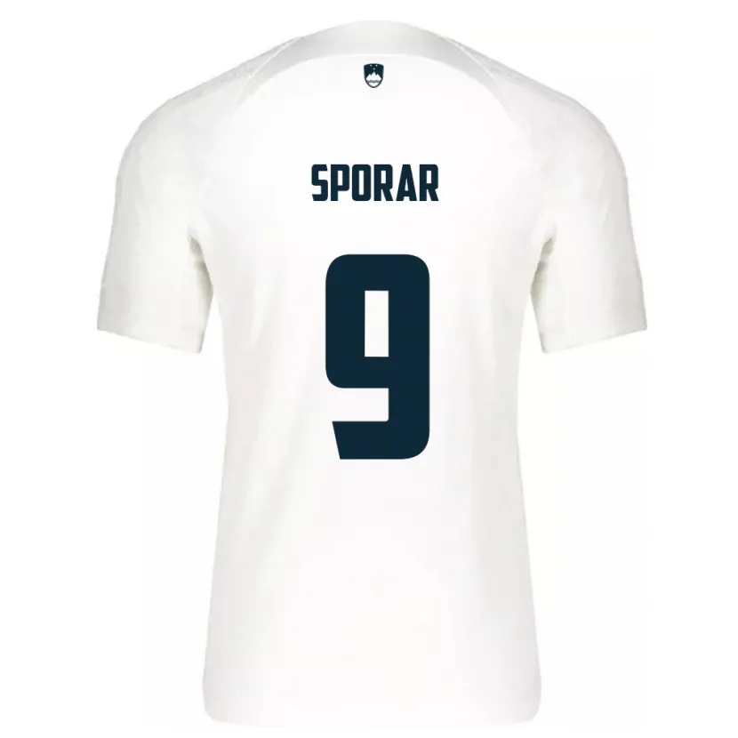 Danxen Dámské Slovinsko Andraz Sporar #9 Bílý Domů Hráčské Dresy 24-26 Dres