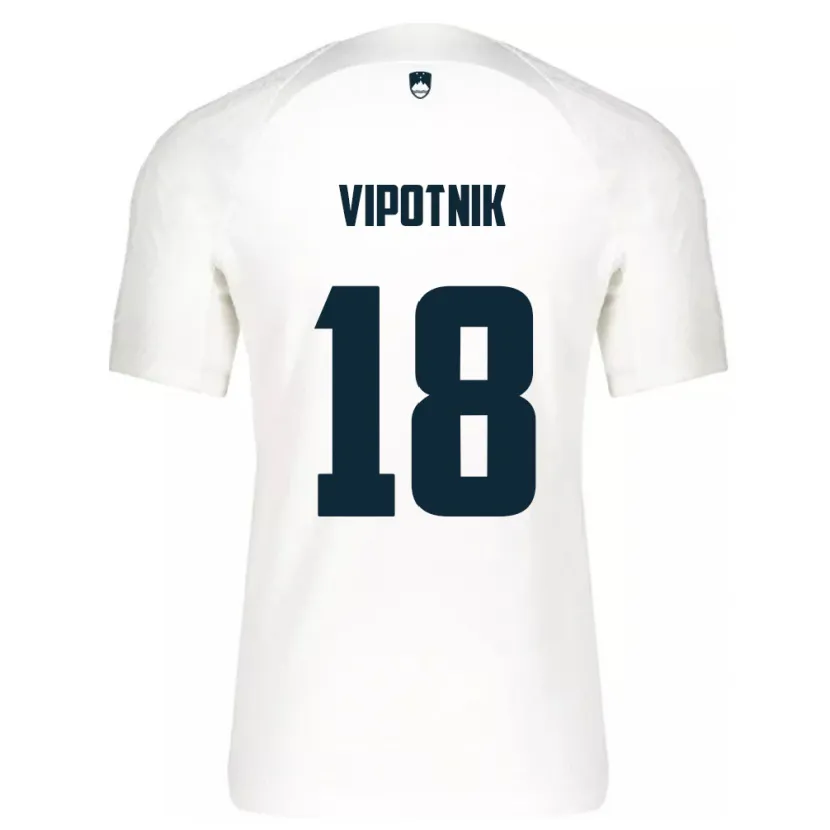 Danxen Dámské Slovinsko Zan Vipotnik #18 Bílý Domů Hráčské Dresy 24-26 Dres