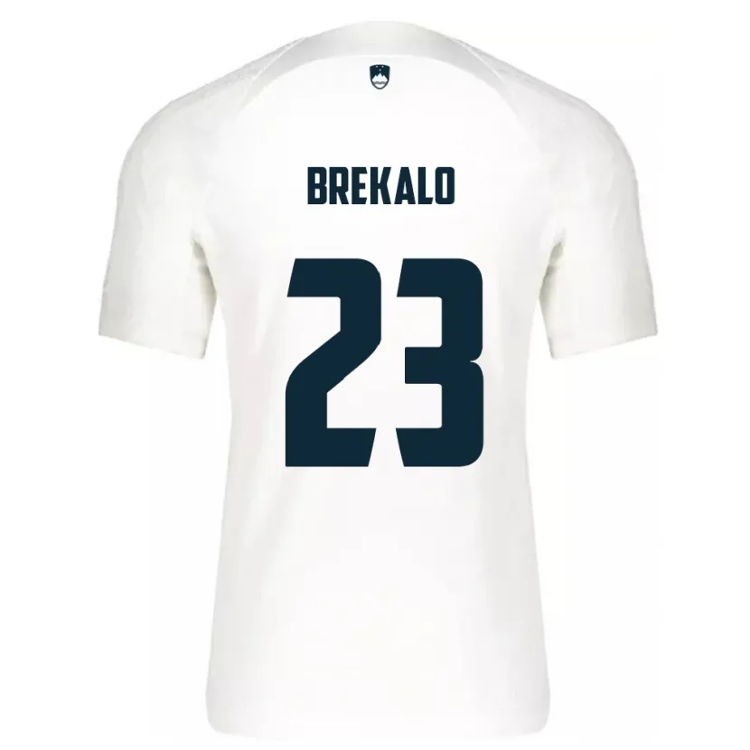 Danxen Dámské Slovinsko David Brekalo #23 Bílý Domů Hráčské Dresy 24-26 Dres