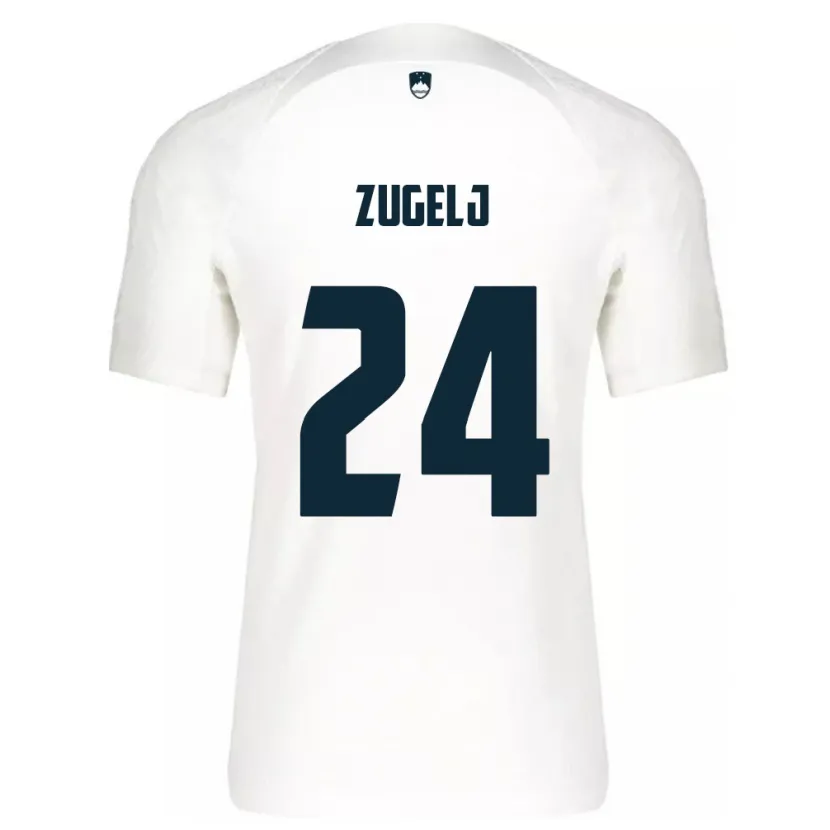Danxen Dámské Slovinsko Nino Zugelj #24 Bílý Domů Hráčské Dresy 24-26 Dres