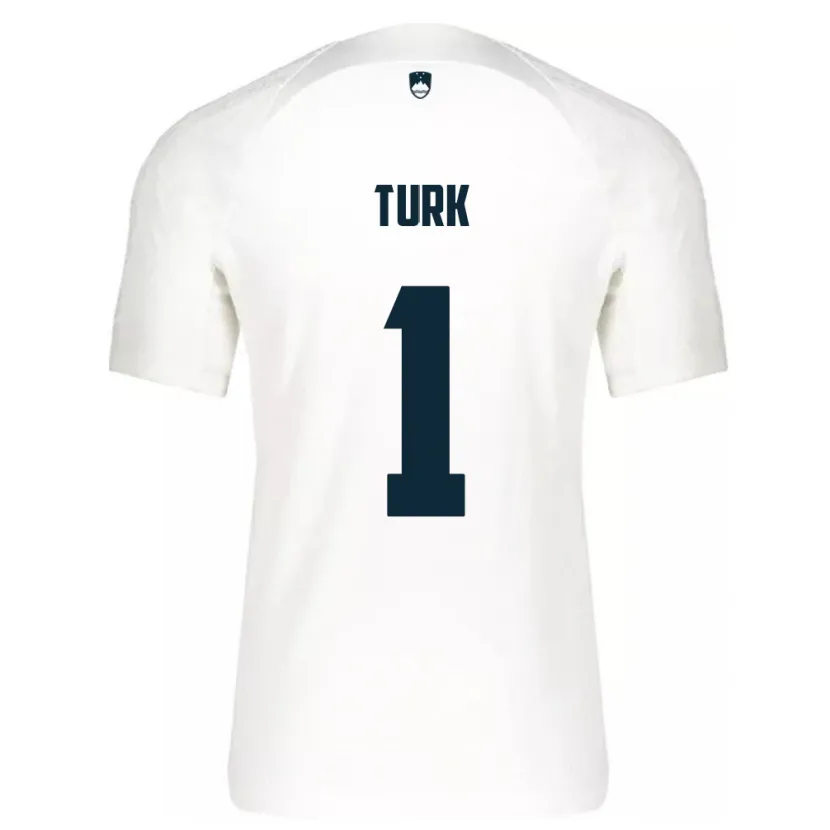 Danxen Dámské Slovinsko Martin Turk #1 Bílý Domů Hráčské Dresy 24-26 Dres