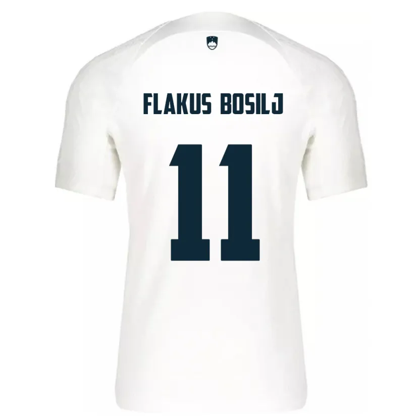 Danxen Dámské Slovinsko David Flakus Bosilj #11 Bílý Domů Hráčské Dresy 24-26 Dres