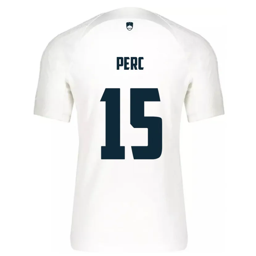 Danxen Dámské Slovinsko Nick Perc #15 Bílý Domů Hráčské Dresy 24-26 Dres