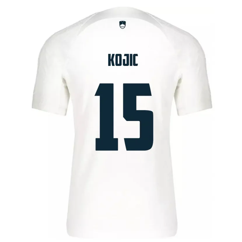 Danxen Dámské Slovinsko Dino Kojic #15 Bílý Domů Hráčské Dresy 24-26 Dres