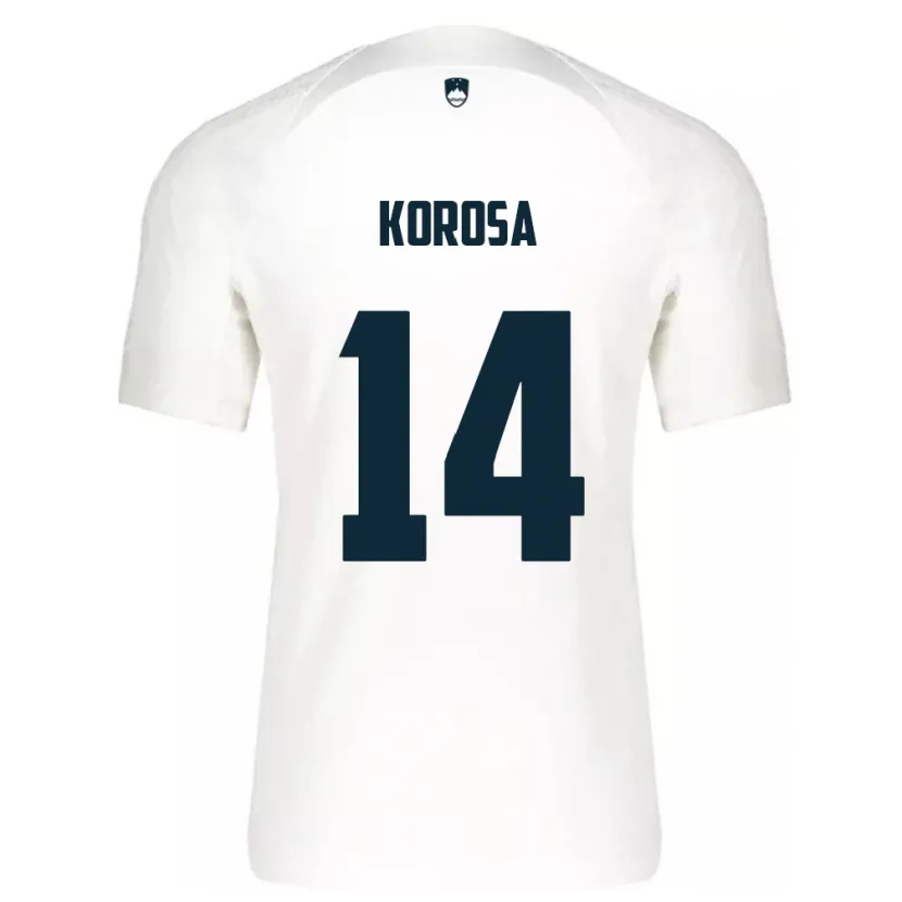 Danxen Dámské Slovinsko Anej Koroša #14 Bílý Domů Hráčské Dresy 24-26 Dres