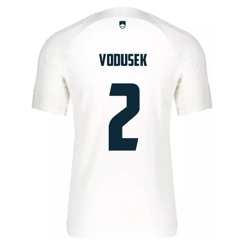 Danxen Dámské Slovinsko Luka Vodusek #2 Bílý Domů Hráčské Dresy 24-26 Dres