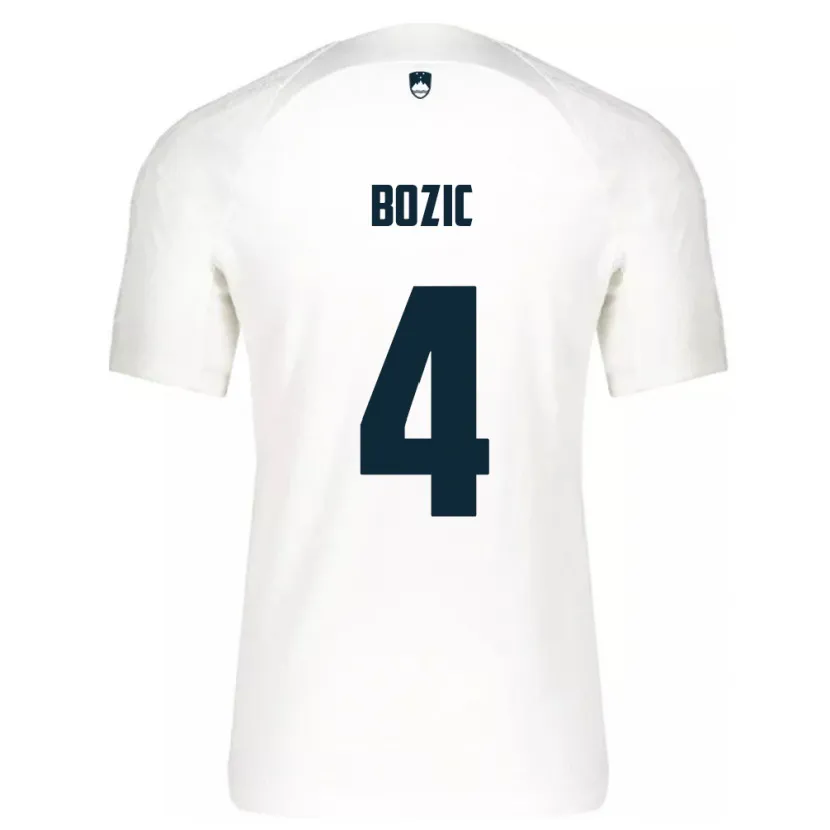 Danxen Dámské Slovinsko Viktor Bozic #4 Bílý Domů Hráčské Dresy 24-26 Dres