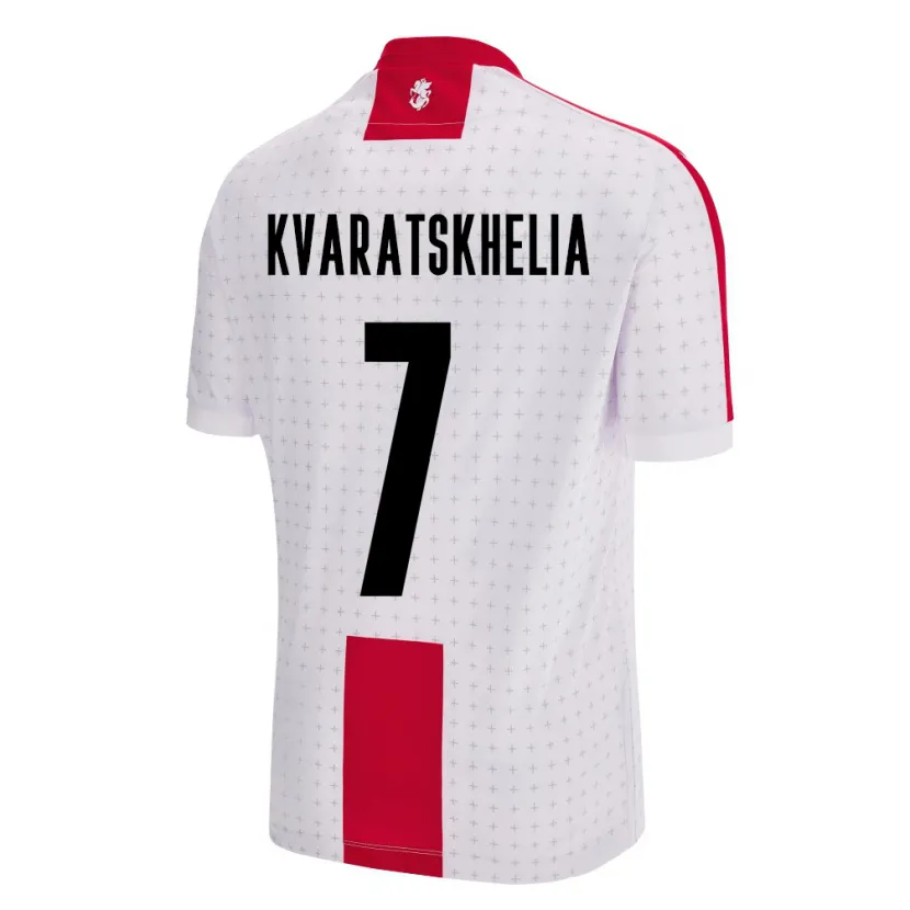 Danxen Dámské Georgia Khvicha Kvaratskhelia #7 Bílý Domů Hráčské Dresy 24-26 Dres