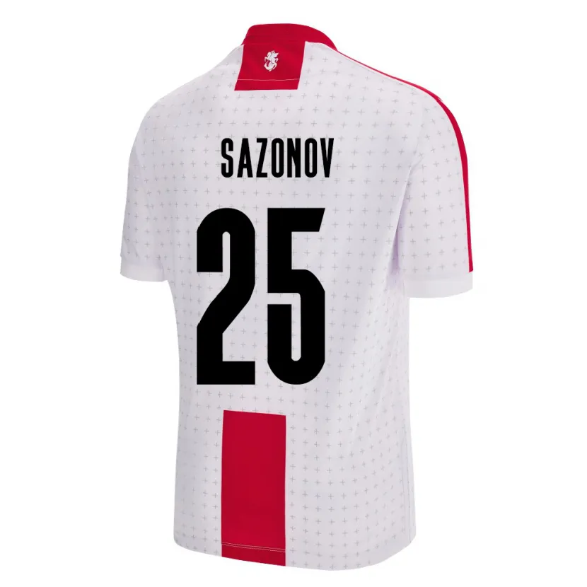 Danxen Dámské Georgia Saba Sazonov #25 Bílý Domů Hráčské Dresy 24-26 Dres