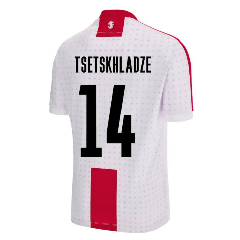 Danxen Dámské Georgia Nikoloz Tsetskhladze #14 Bílý Domů Hráčské Dresy 24-26 Dres
