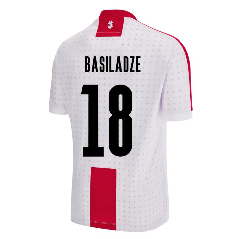 Danxen Dámské Georgia Aleko Basiladze #18 Bílý Domů Hráčské Dresy 24-26 Dres