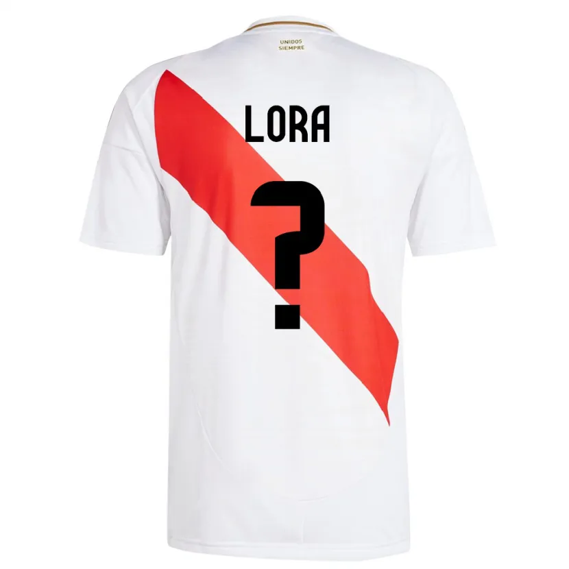 Danxen Dámské Peru Fabrizio Lora #0 Bílý Domů Hráčské Dresy 24-26 Dres