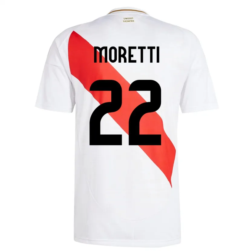 Danxen Dámské Peru Jair Moretti #22 Bílý Domů Hráčské Dresy 24-26 Dres