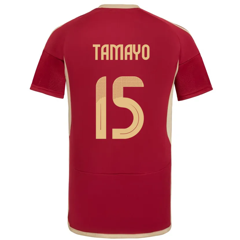 Danxen Dámské Venezuela Bianneider Tamayo #15 Burgundské Domů Hráčské Dresy 24-26 Dres