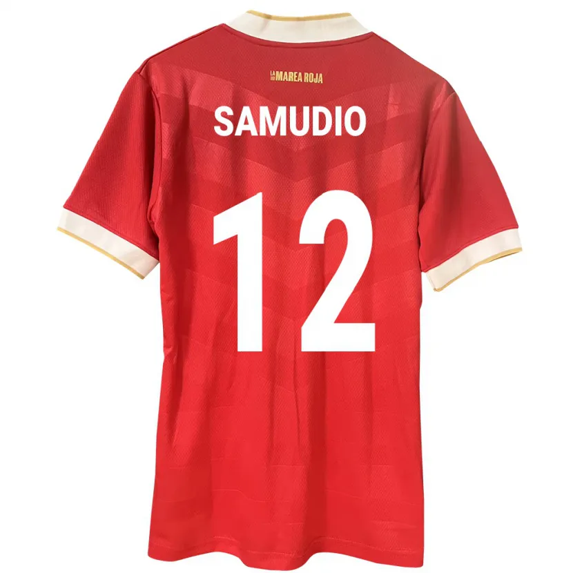 Danxen Dámské Panama César Samudio #12 Červené Domů Hráčské Dresy 24-26 Dres