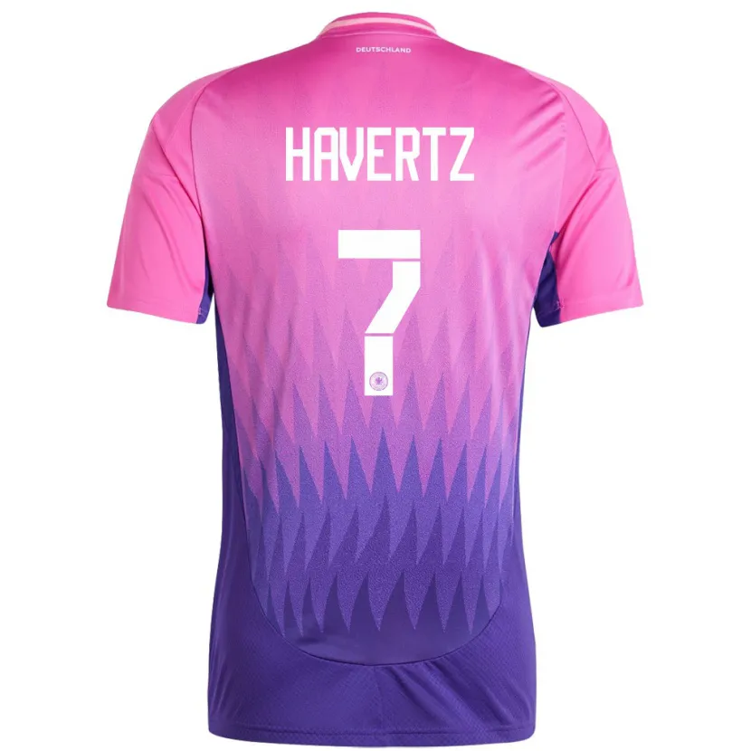 Danxen Dámské Německo Kai Havertz #7 Růžově Fialová Daleko Hráčské Dresy 24-26 Dres