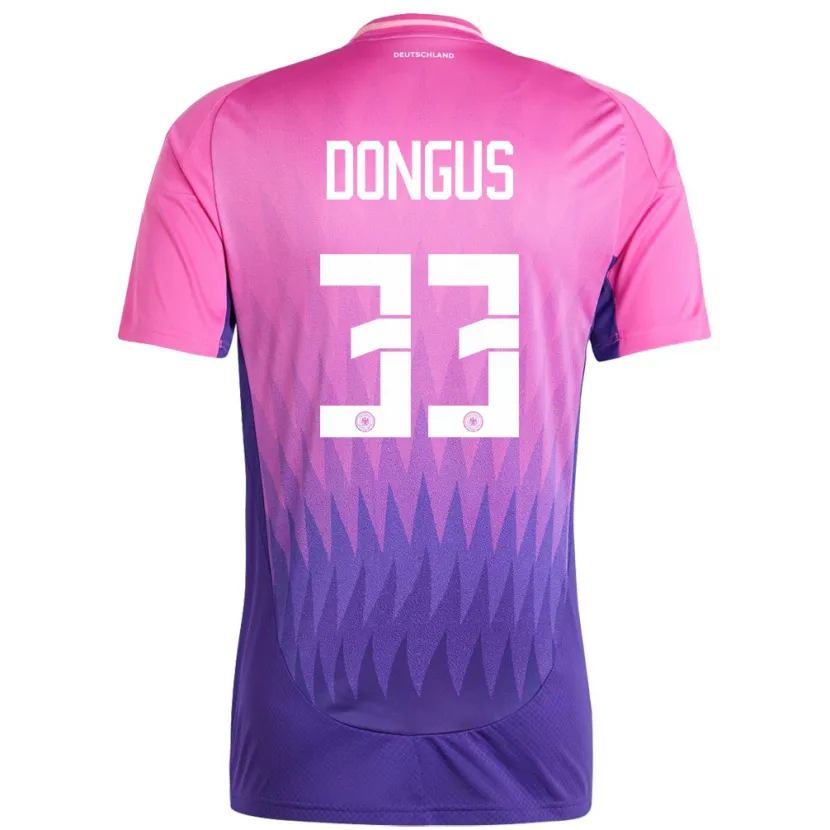 Danxen Dámské Německo Fabienne Dongus #33 Růžově Fialová Daleko Hráčské Dresy 24-26 Dres