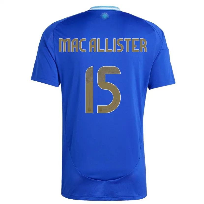 Danxen Dámské Argentina Alexis Mac Allister #15 Modrý Daleko Hráčské Dresy 24-26 Dres