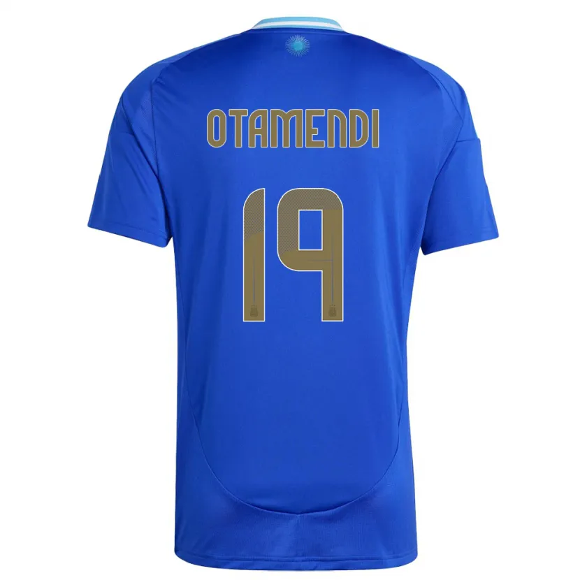 Danxen Dámské Argentina Nicolas Otamendi #19 Modrý Daleko Hráčské Dresy 24-26 Dres
