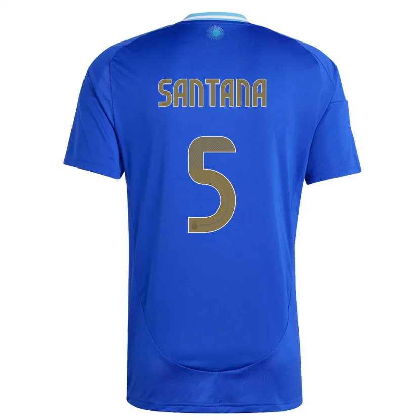 Danxen Dámské Argentina Vanesa Santana #5 Modrý Daleko Hráčské Dresy 24-26 Dres