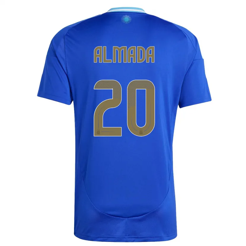 Danxen Dámské Argentina Thiago Almada #20 Modrý Daleko Hráčské Dresy 24-26 Dres
