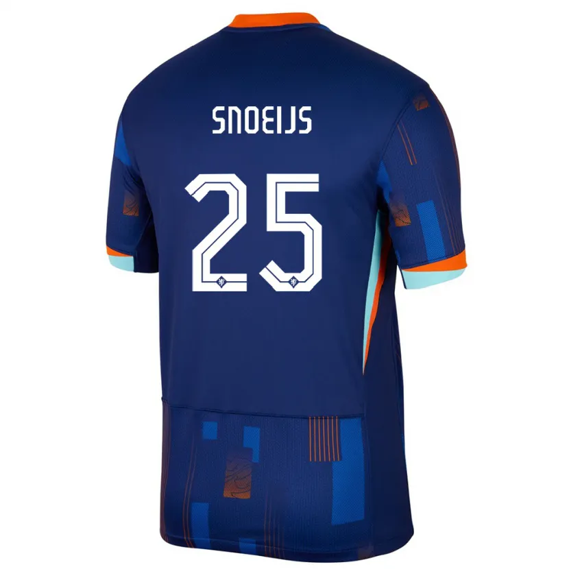 Danxen Dámské Nizozemsko Katja Snoeijs #25 Modrý Daleko Hráčské Dresy 24-26 Dres